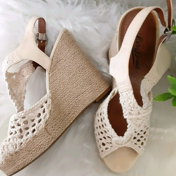 Lucky Brand Macrame Wedges - Picture 5 of 6